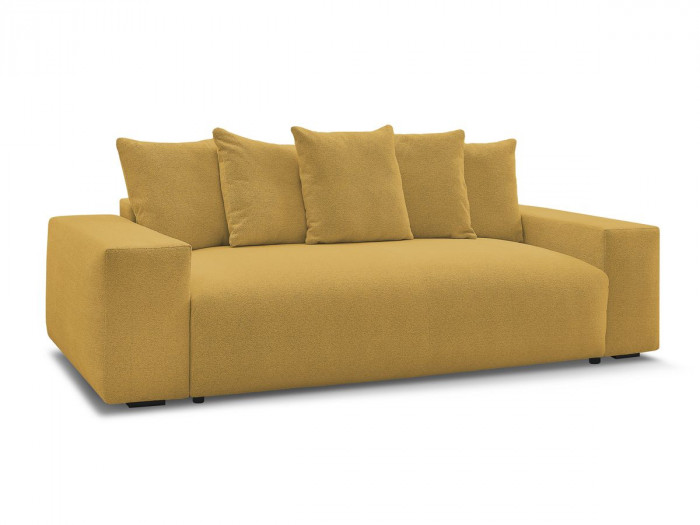 Canapé droit fixe 3 places VOLTAIRE tissu chiné
