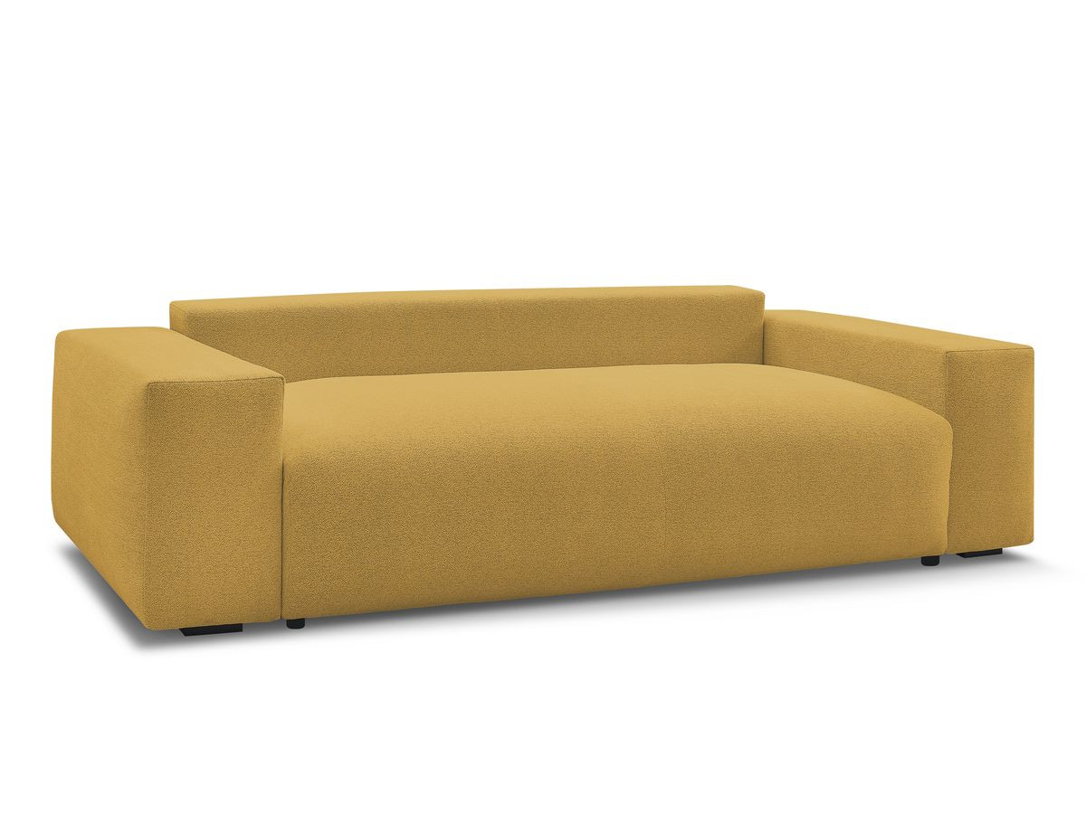 Canapé droit fixe 3 places VOLTAIRE tissu chiné