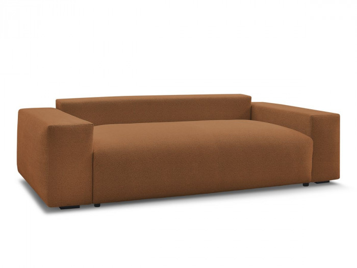 Canapé droit fixe 3 places VOLTAIRE tissu chiné