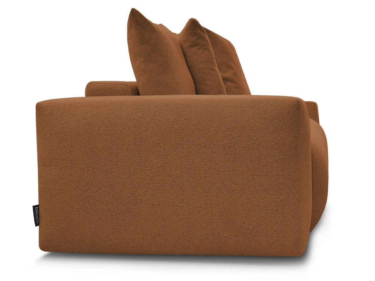 Canapé droit fixe 3 places VOLTAIRE tissu chiné
