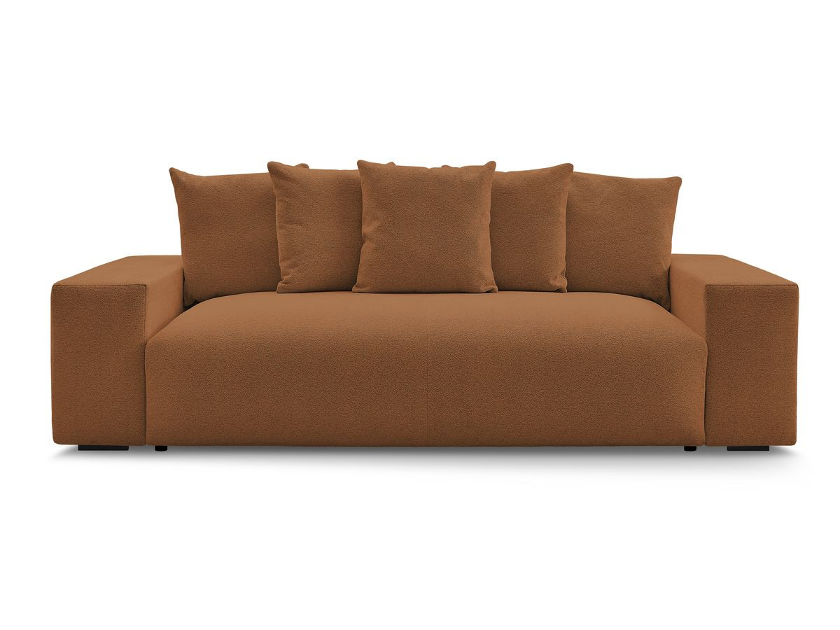 Canapé droit fixe 3 places VOLTAIRE tissu chiné