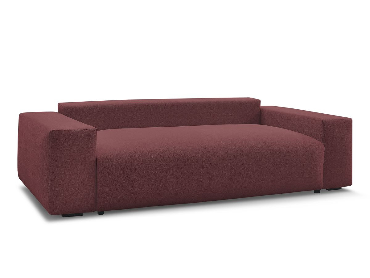 Canapé droit fixe 3 places VOLTAIRE tissu chiné