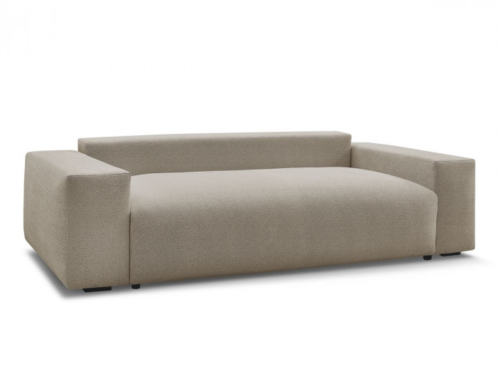 Canapé droit fixe 3 places VOLTAIRE tissu chiné