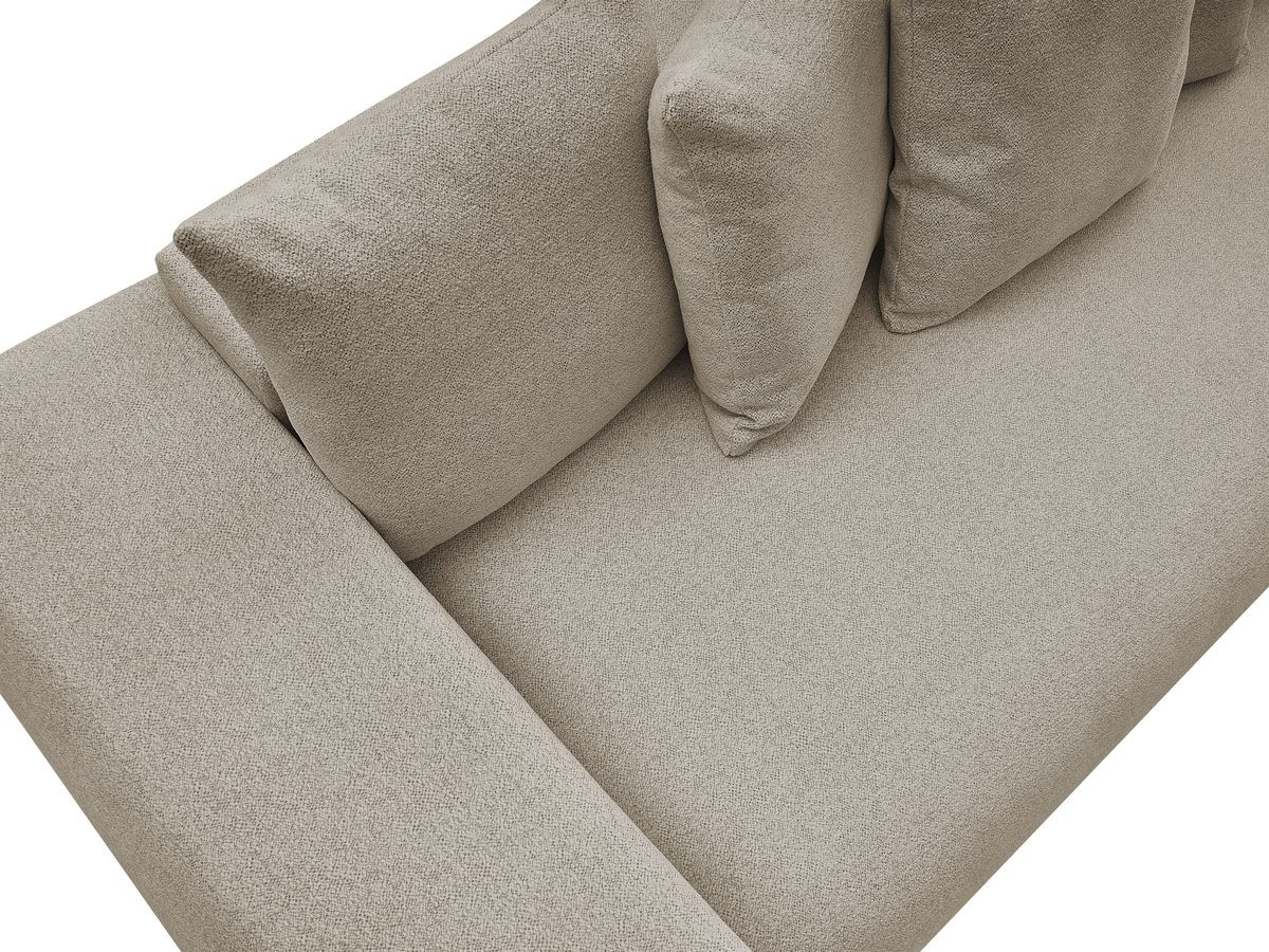 Canapé droit fixe 3 places VOLTAIRE tissu chiné