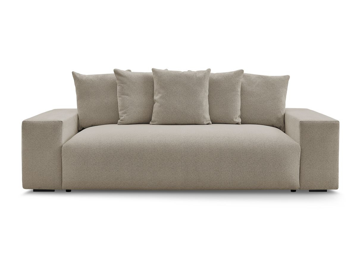 Canapé droit fixe 3 places VOLTAIRE tissu chiné