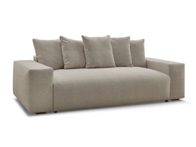Canapé droit fixe 3 places VOLTAIRE tissu chiné