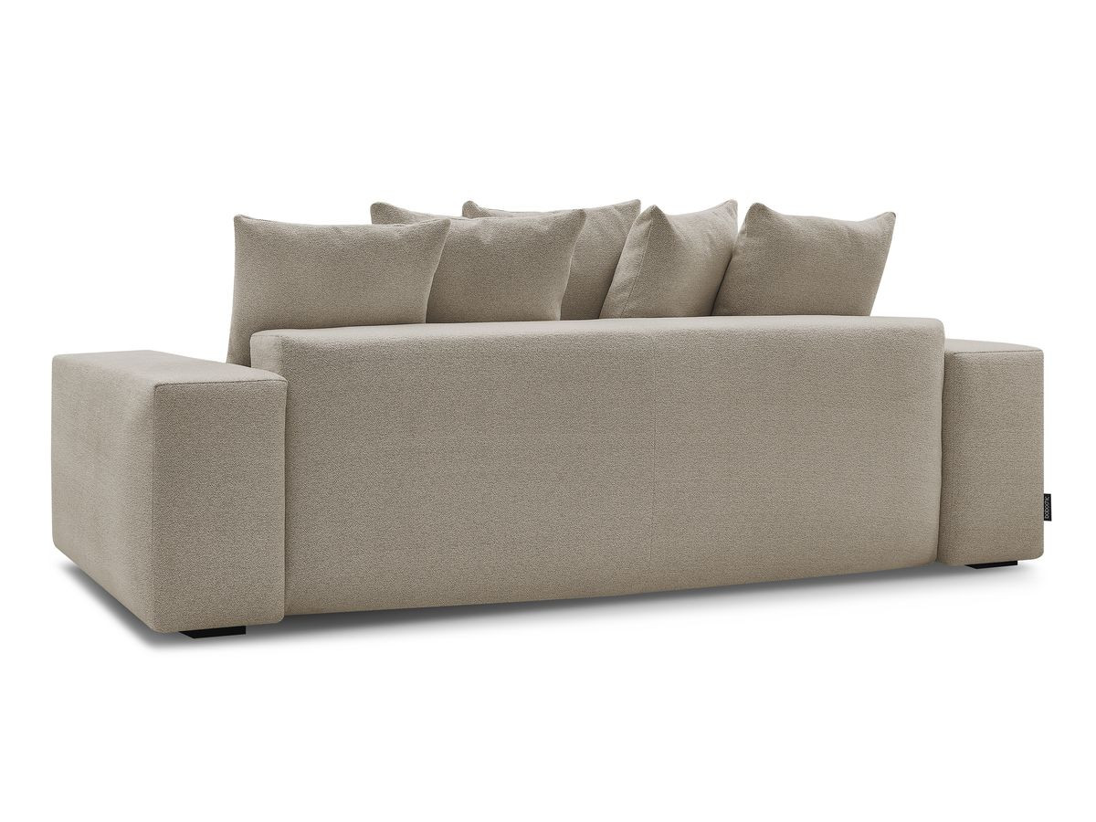 Canapé droit fixe 3 places VOLTAIRE tissu chiné