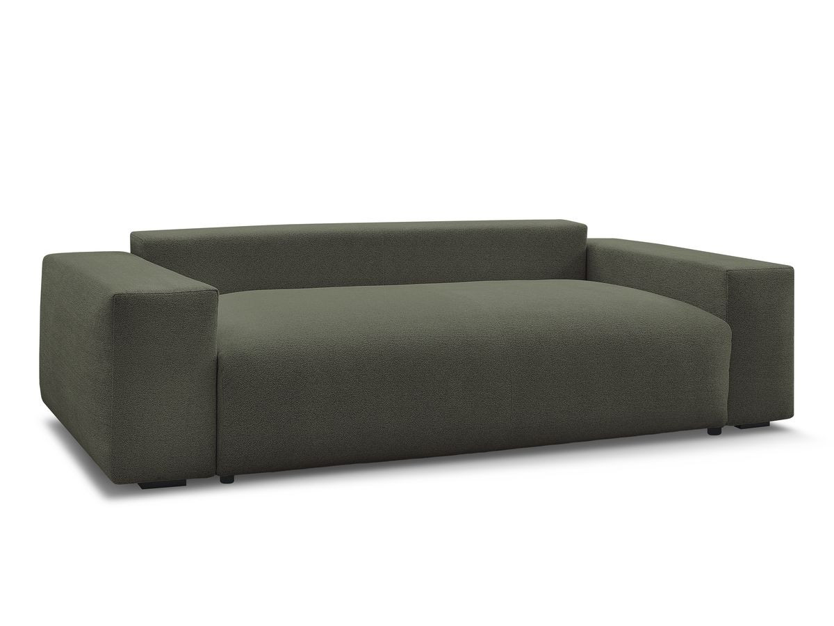 Canapé droit fixe 3 places VOLTAIRE tissu chiné