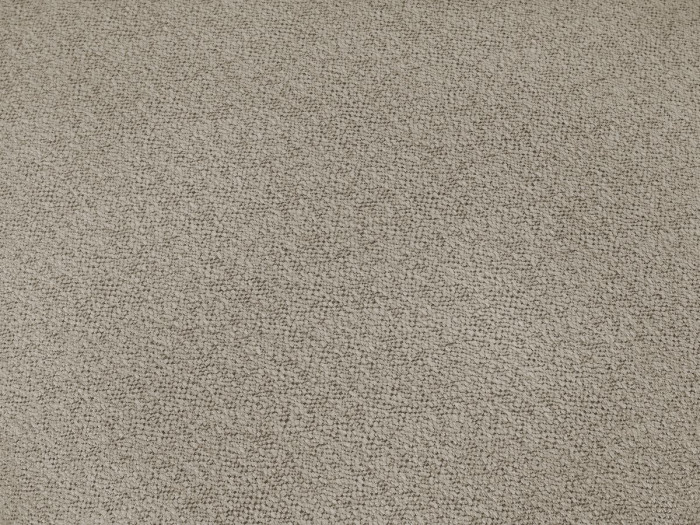 Canapé droit fixe 3 places VOLTAIRE tissu chiné avec pouf