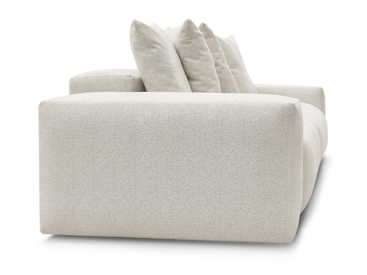 Canapé droit 4 places VOLTAIRE chiné blanc — vue 6