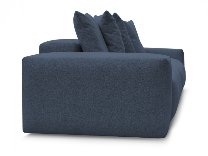Canapé droit fixe 4 places VOLTAIRE tissu chiné