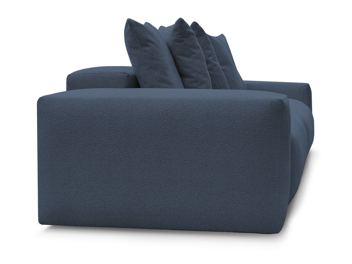 Canapé droit 4 places VOLTAIRE chiné bleu foncé — vue 4