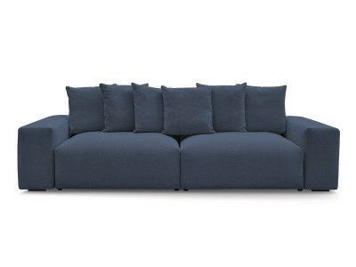 Canapé droit fixe 4 places VOLTAIRE tissu chiné