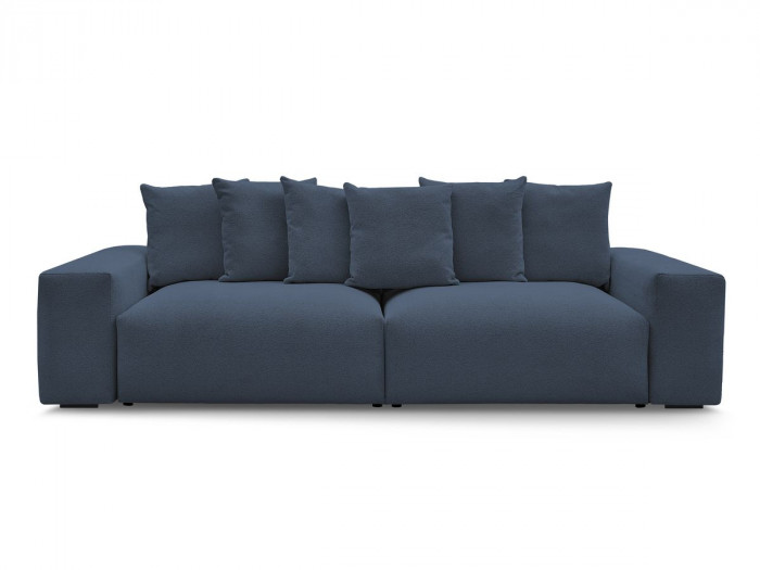 Canapé droit fixe 4 places VOLTAIRE tissu chiné