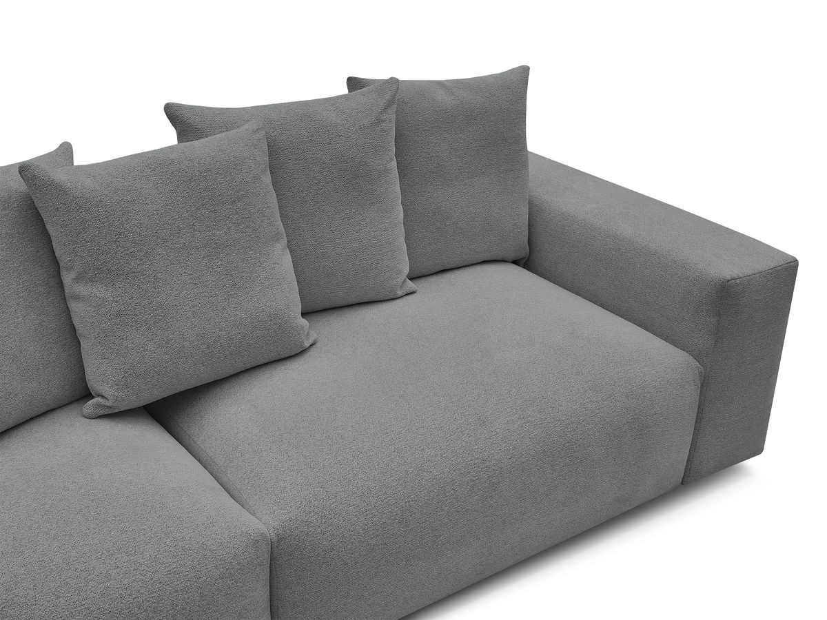 Canapé droit 4 places VOLTAIRE chiné gris foncé — vue 4