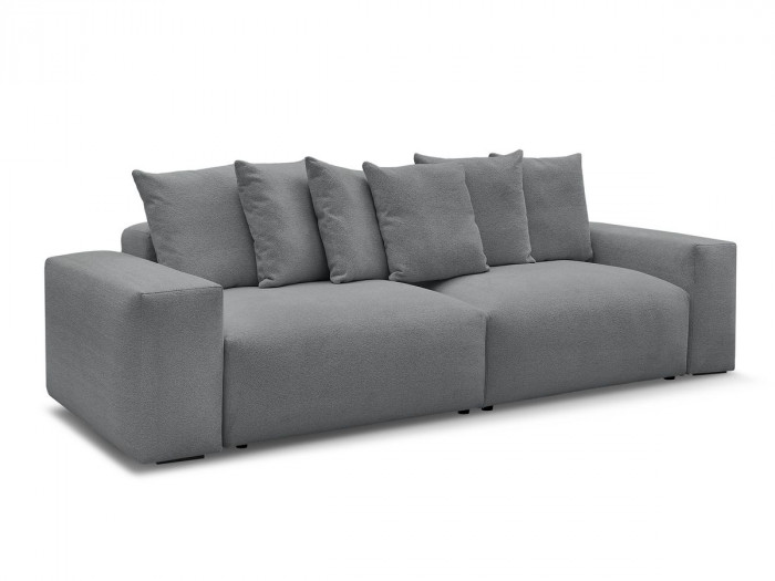 Canapé droit fixe 4 places VOLTAIRE tissu chiné