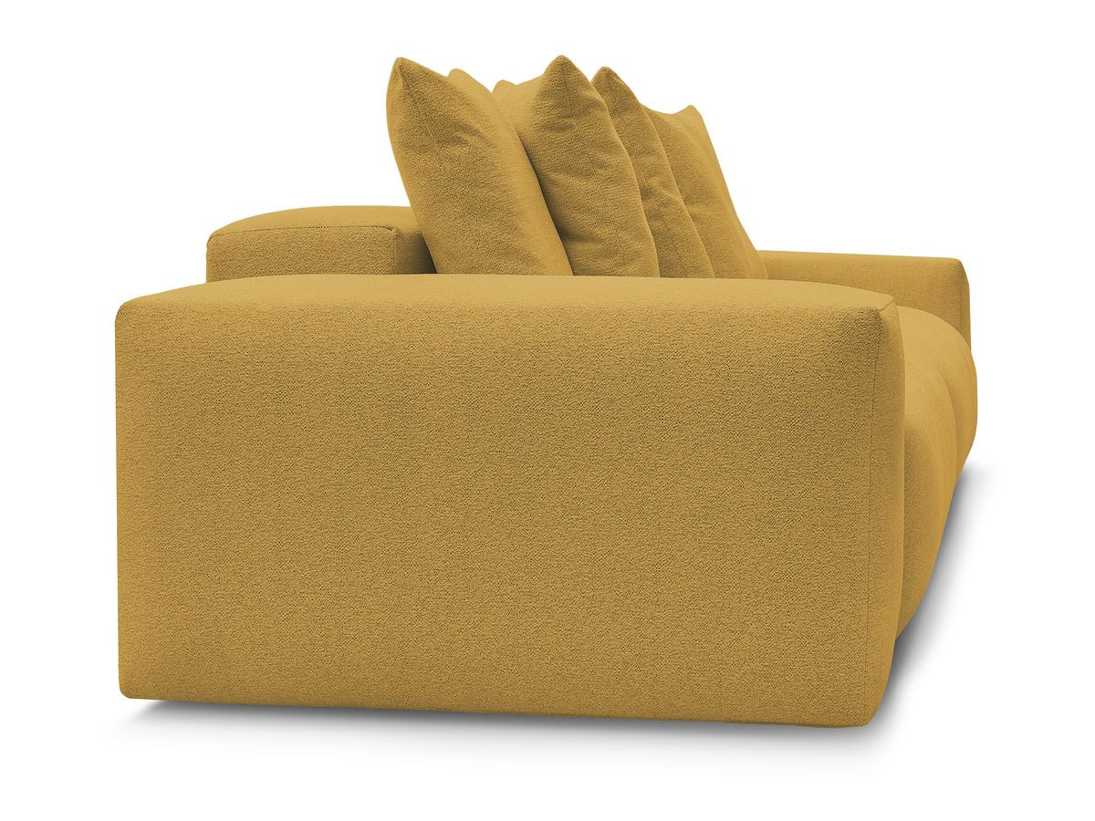 Canapé droit 4 places VOLTAIRE chiné jaune — vue 5