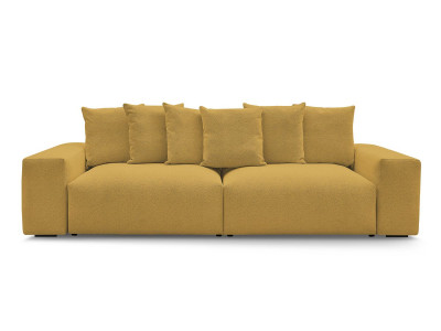 Canapé droit fixe 4 places VOLTAIRE tissu chiné