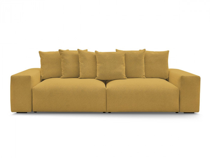 Canapé droit fixe 4 places VOLTAIRE tissu chiné