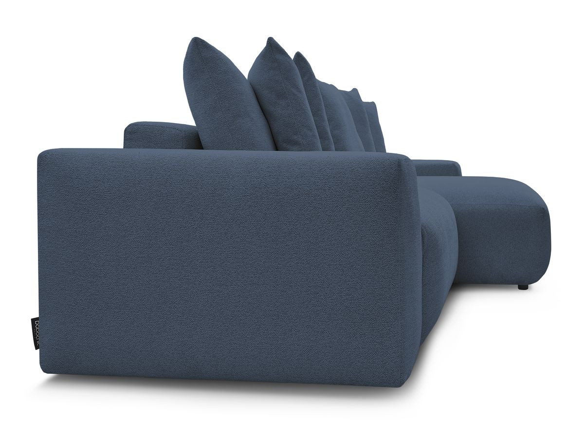 Canapé d'angle fixe réversible VOLTAIRE tissu chiné