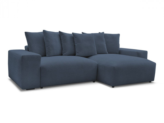 Canapé d'angle réversible VOLTAIRE tissu chiné