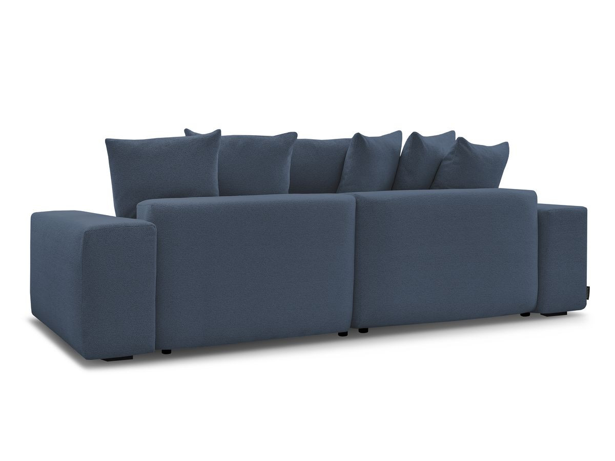 Canapé d'angle fixe réversible VOLTAIRE tissu chiné