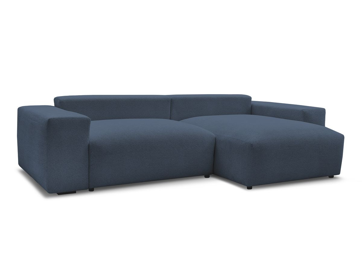 Canapé d'angle fixe réversible VOLTAIRE tissu chiné