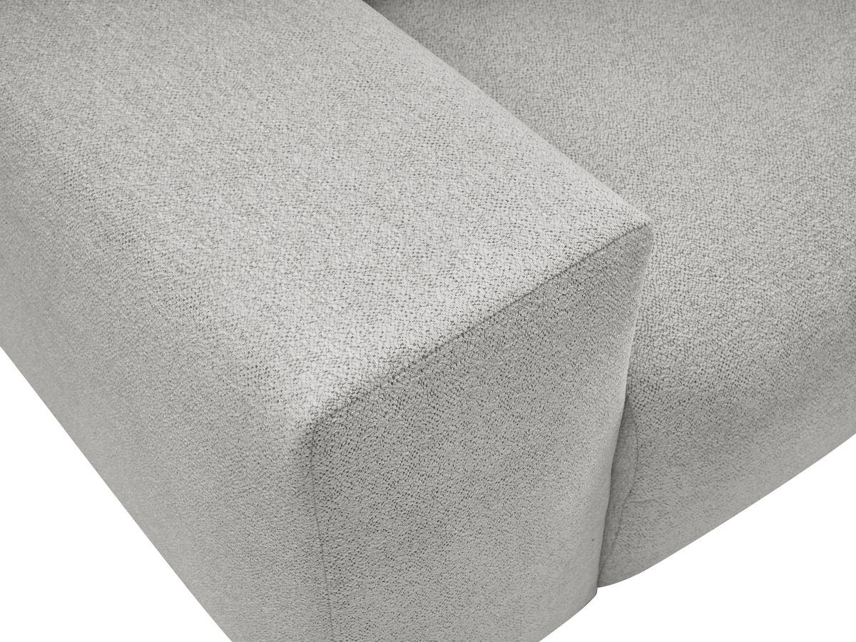 Canapé d'angle fixe réversible VOLTAIRE tissu chiné