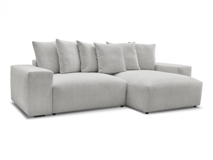 Canapé d'angle réversible VOLTAIRE tissu chiné