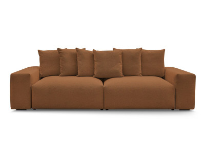 Canapé droit fixe 4 places VOLTAIRE tissu chiné