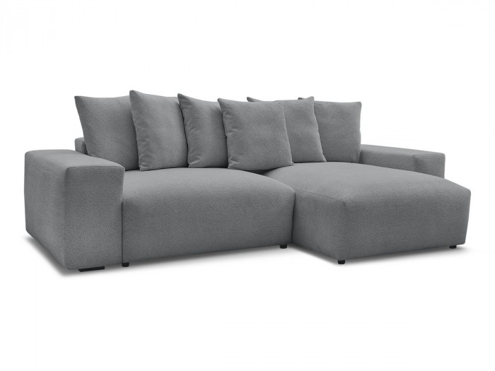 Canapé d'angle réversible VOLTAIRE tissu chiné