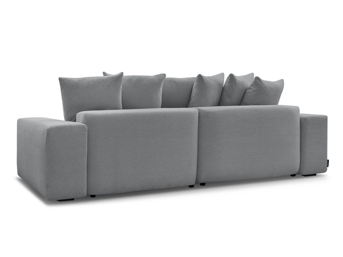 Canapé d'angle fixe réversible VOLTAIRE tissu chiné