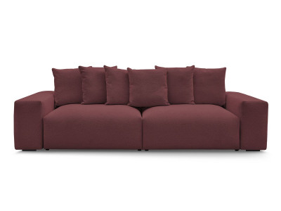 Canapé droit fixe 4 places VOLTAIRE tissu chiné