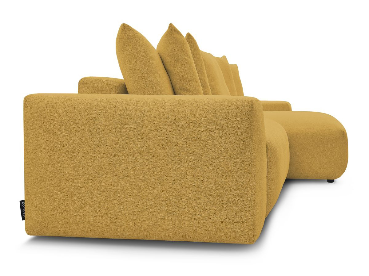 Canapé d'angle fixe réversible VOLTAIRE tissu chiné