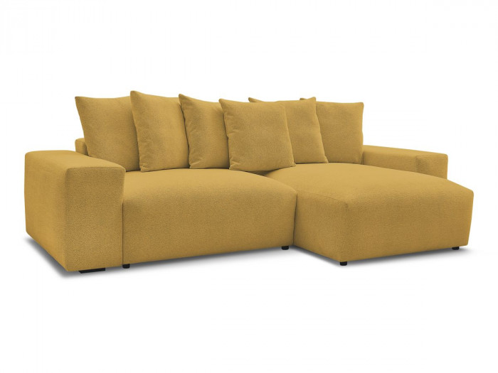 Canapé d'angle réversible VOLTAIRE tissu chiné
