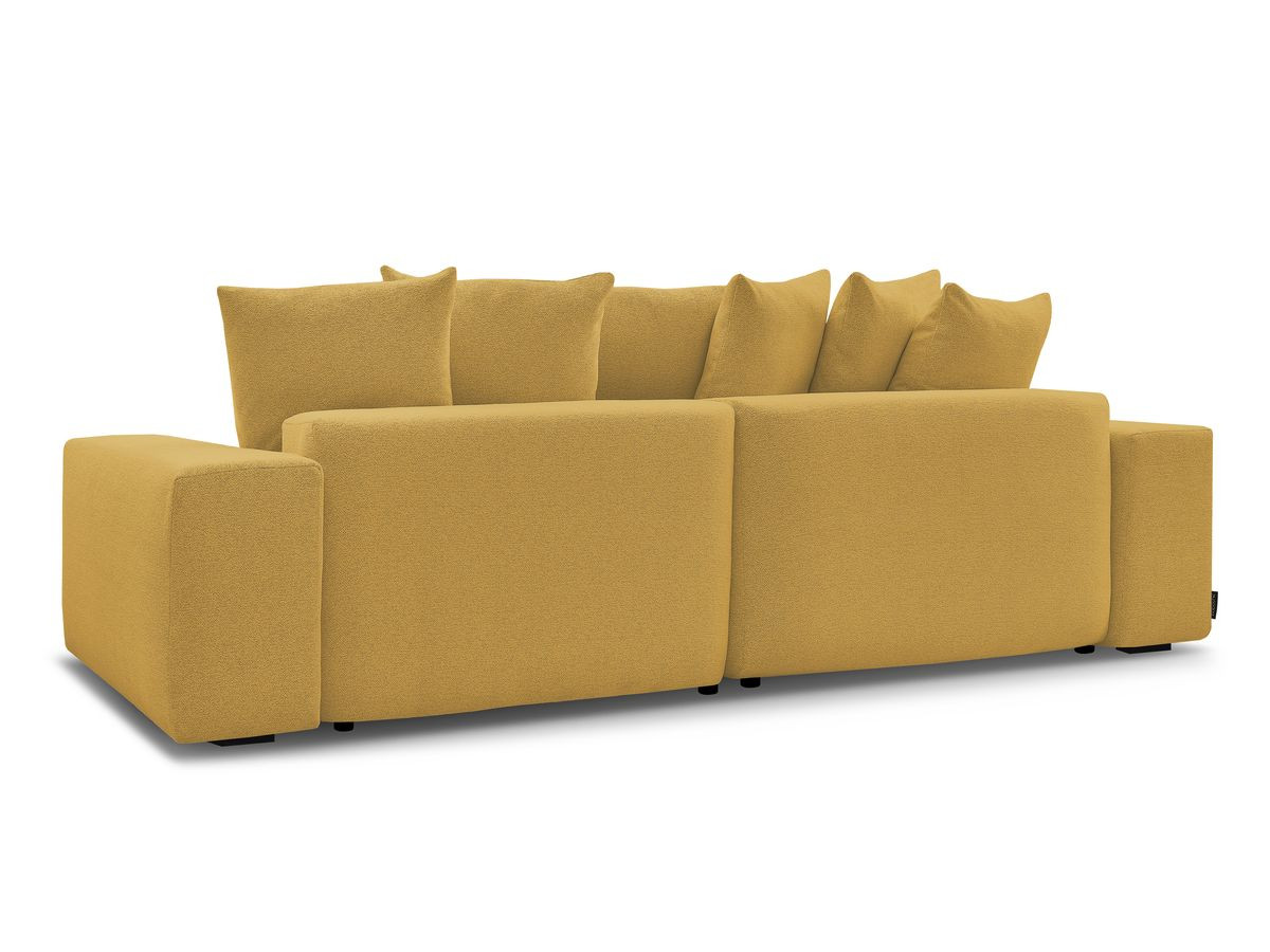 Canapé d'angle fixe réversible VOLTAIRE tissu chiné