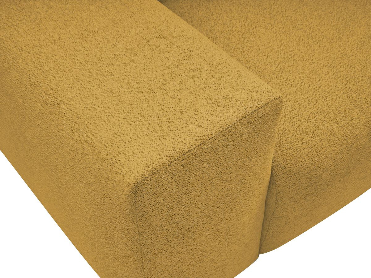 Canapé d'angle fixe réversible VOLTAIRE tissu chiné