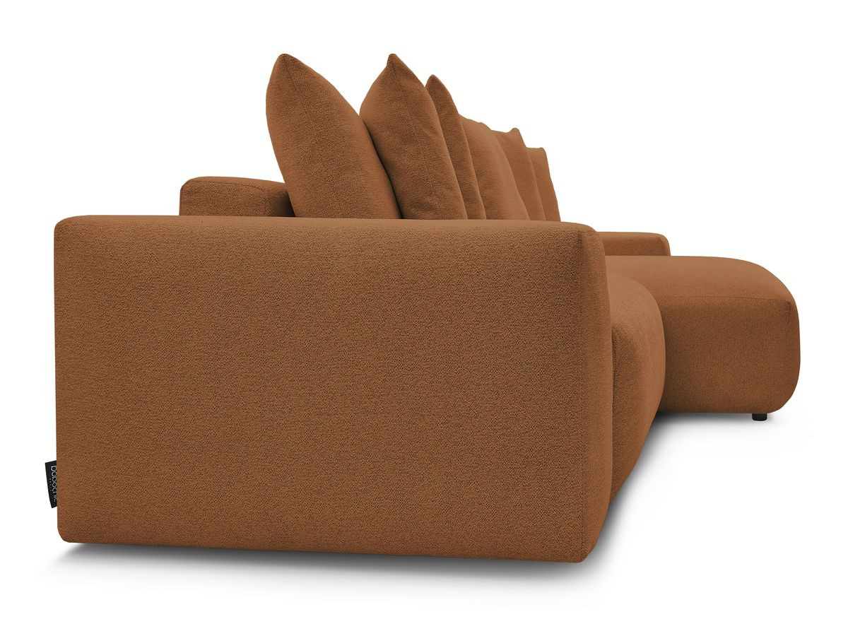 Canapé d'angle fixe réversible VOLTAIRE tissu chiné