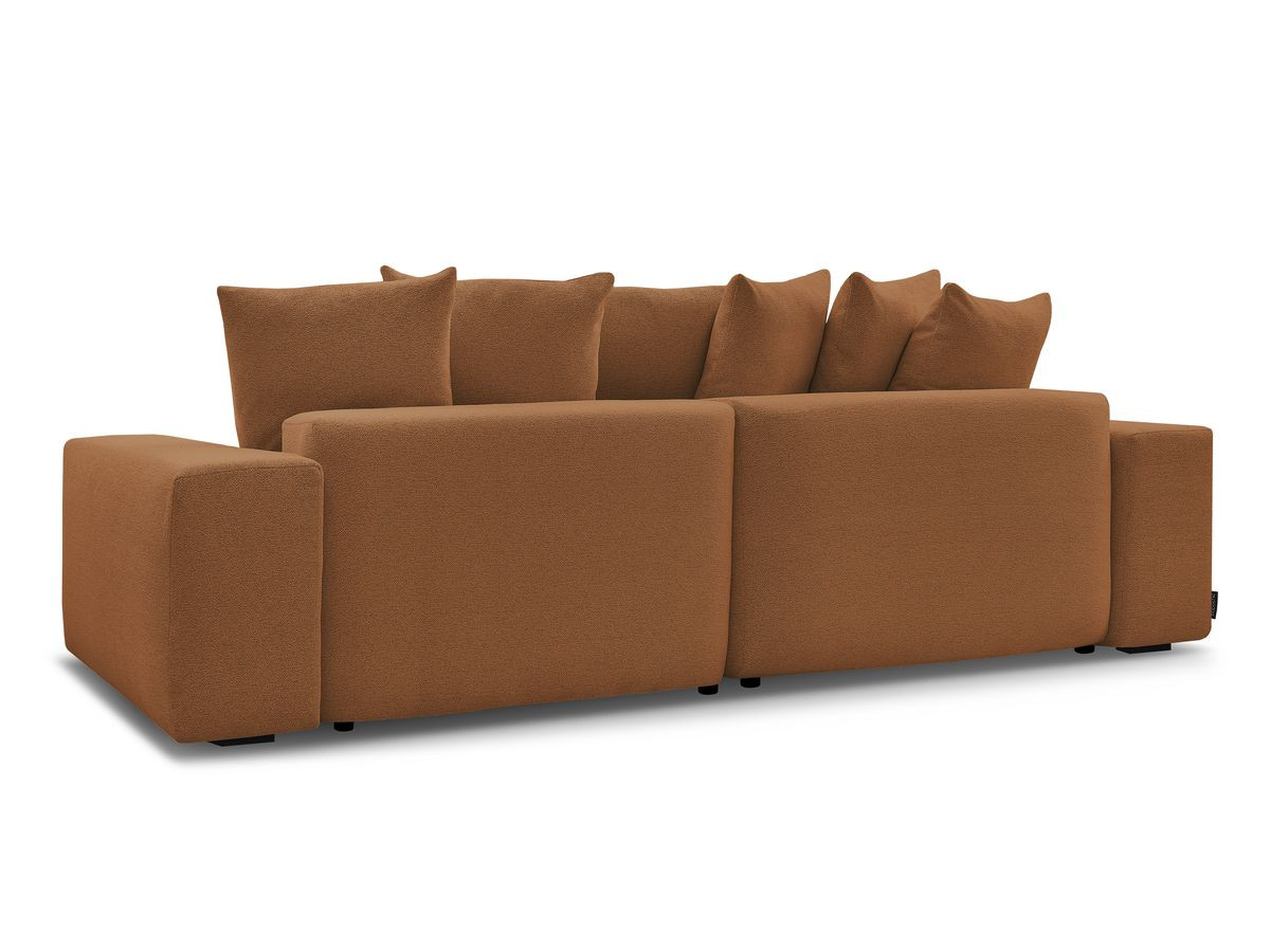 Canapé d'angle fixe réversible VOLTAIRE tissu chiné