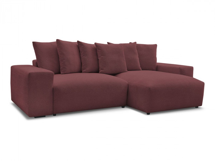 Canapé d'angle réversible VOLTAIRE tissu chiné