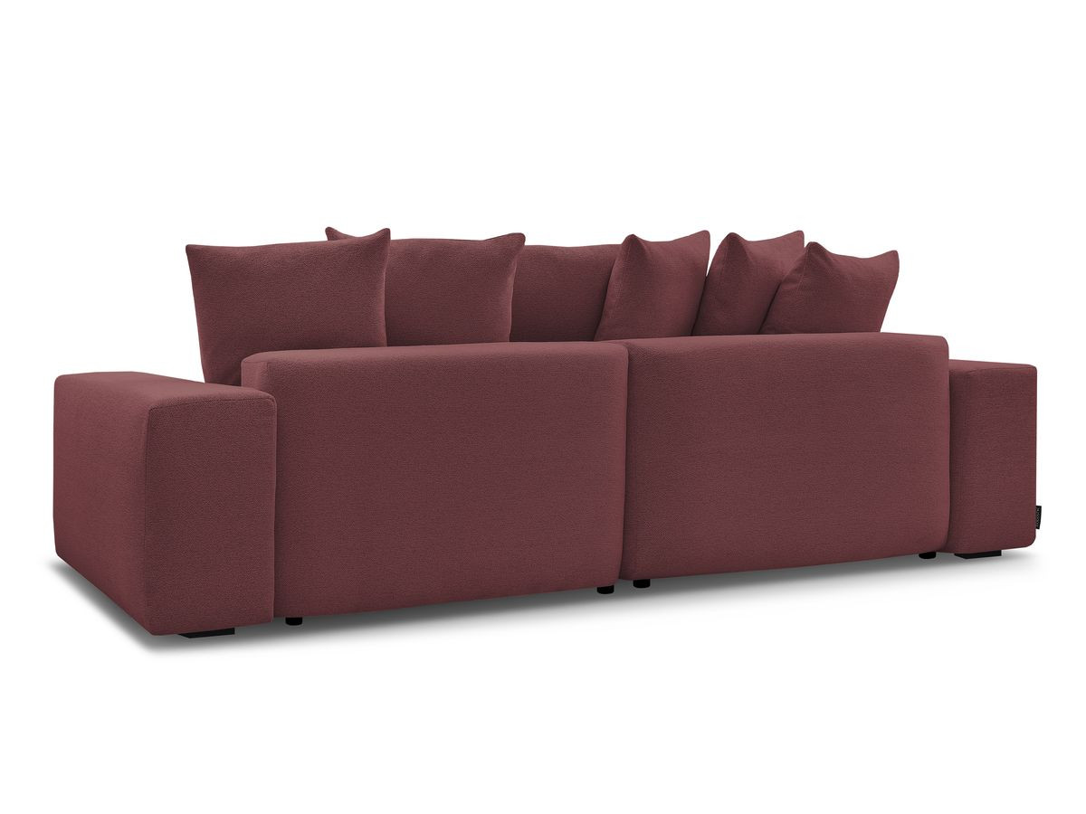 Canapé d'angle fixe réversible VOLTAIRE tissu chiné