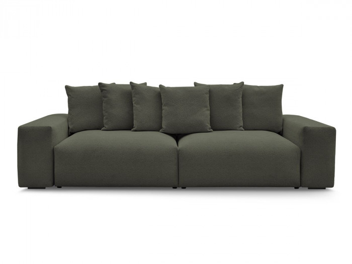 Canapé droit fixe 4 places VOLTAIRE tissu chiné