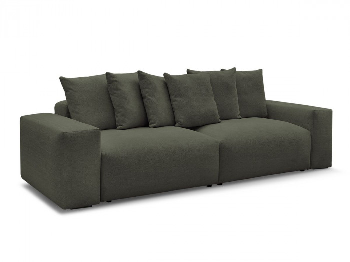 Canapé droit fixe 4 places VOLTAIRE tissu chiné