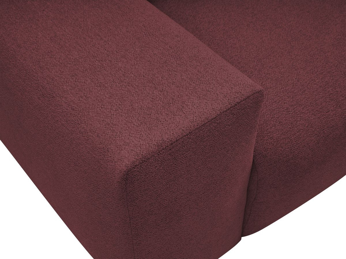 Canapé d'angle fixe réversible VOLTAIRE tissu chiné