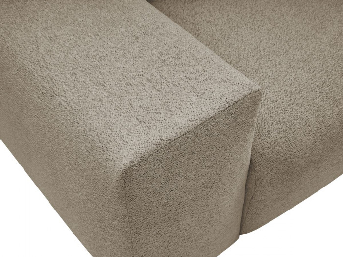 Canapé d'angle fixe réversible VOLTAIRE tissu chiné