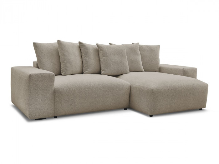 Canapé d'angle réversible VOLTAIRE tissu chiné