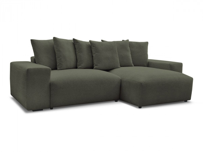 Canapé d'angle réversible VOLTAIRE tissu chiné