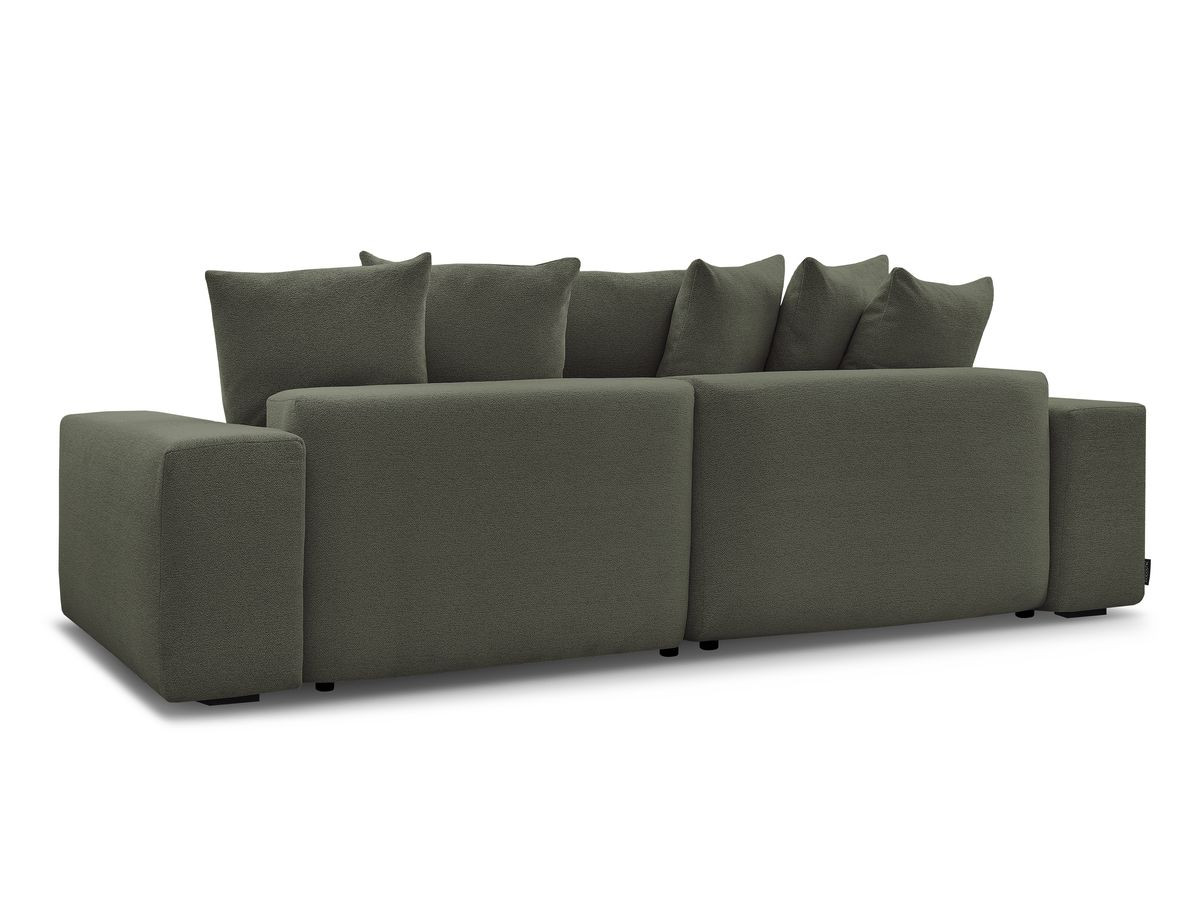 Canapé d'angle fixe réversible VOLTAIRE tissu chiné