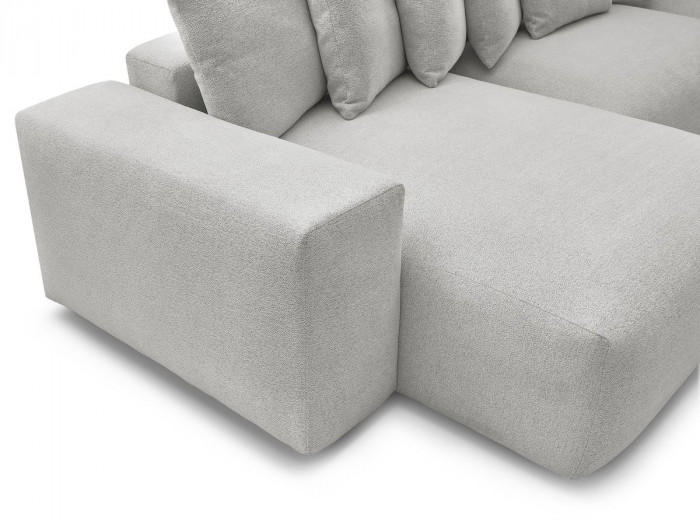 Canapé panoramique fixe VOLTAIRE tissu chiné