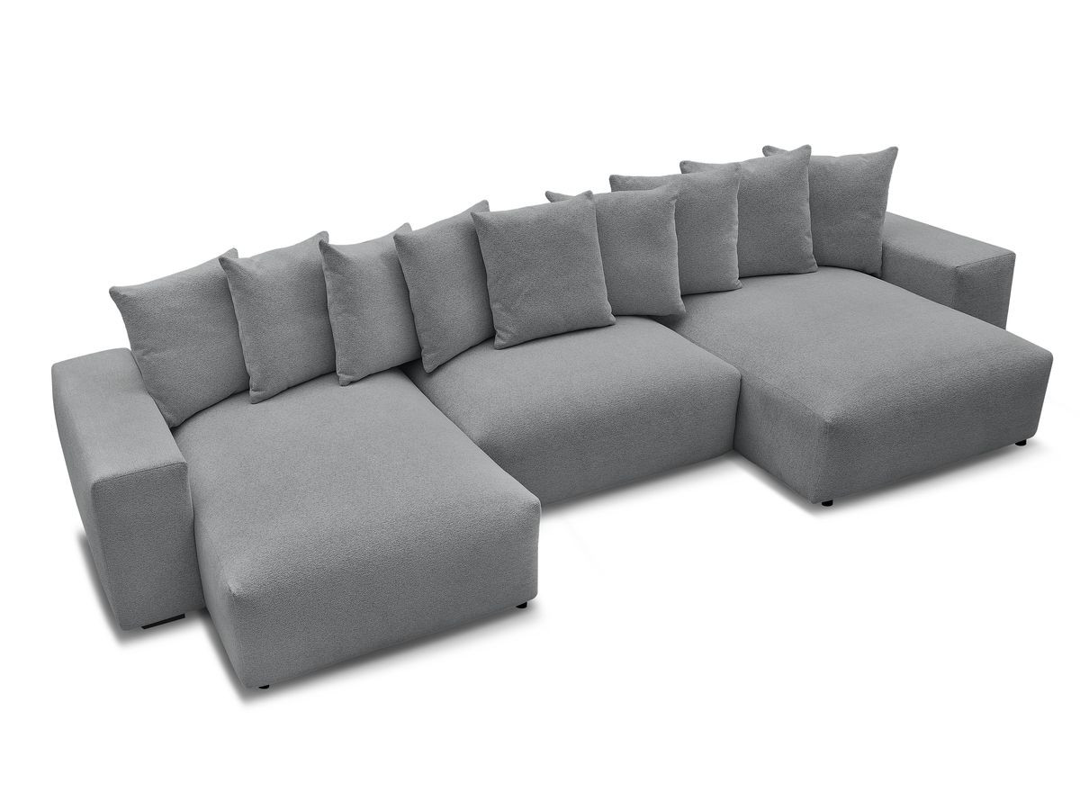 Canapé panoramique fixe VOLTAIRE tissu chiné